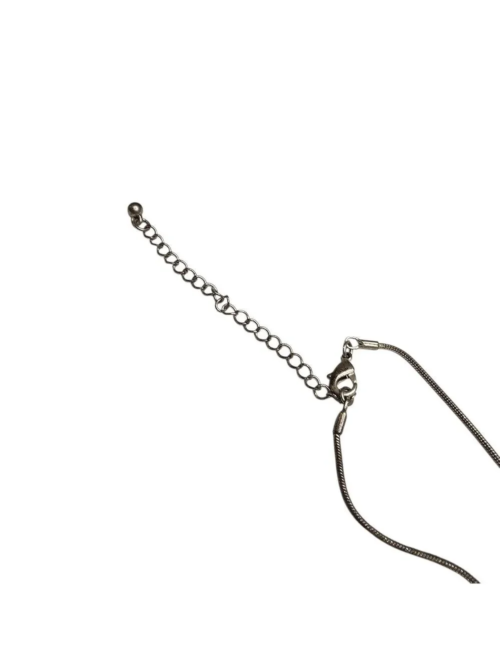 Silver Tone J Pendant Necklace